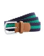 ASQUITH & FOX Two-colour stripe braid stretch belt Zubehör personalisierbar