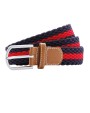 ASQUITH & FOX Two-colour stripe braid stretch belt Zubehör personalisierbar