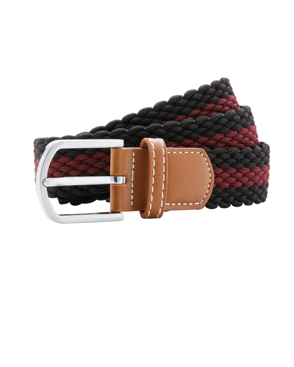 ASQUITH & FOX Two-colour stripe braid stretch belt Zubehör personalisierbar