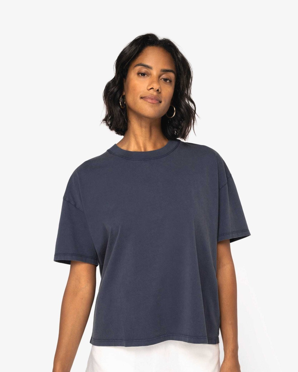 T-shirts NATIVE SPIRIT Ecologisch oversized verwassen t-shirt voor bedrukking &amp; borduring