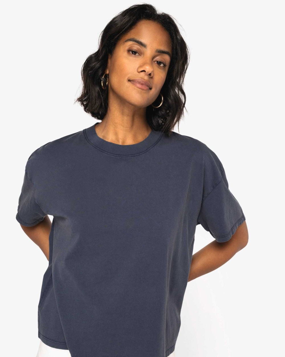 NATIVE SPIRIT Ausgewaschenes umweltfreundliches Oversize-T-Shirt für Damen T-Shirts personalisierbar