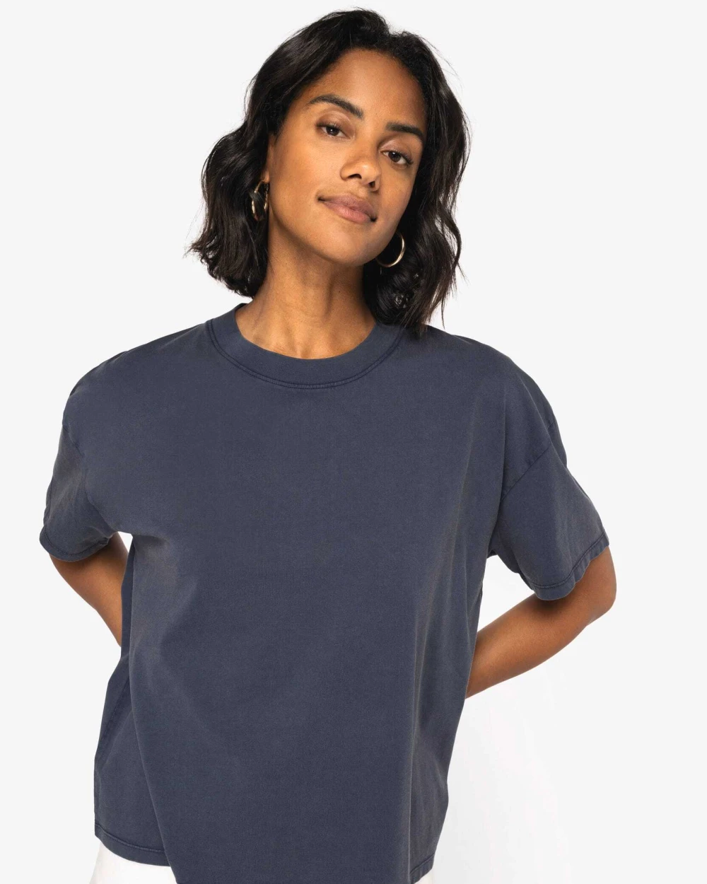 NATIVE SPIRIT Ausgewaschenes umweltfreundliches Oversize-T-Shirt für Damen T-Shirts personalisierbar