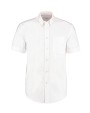 KUSTOM KIT Classic Fit Workwear Oxford Shirt SSL Hemden personalisierbar
