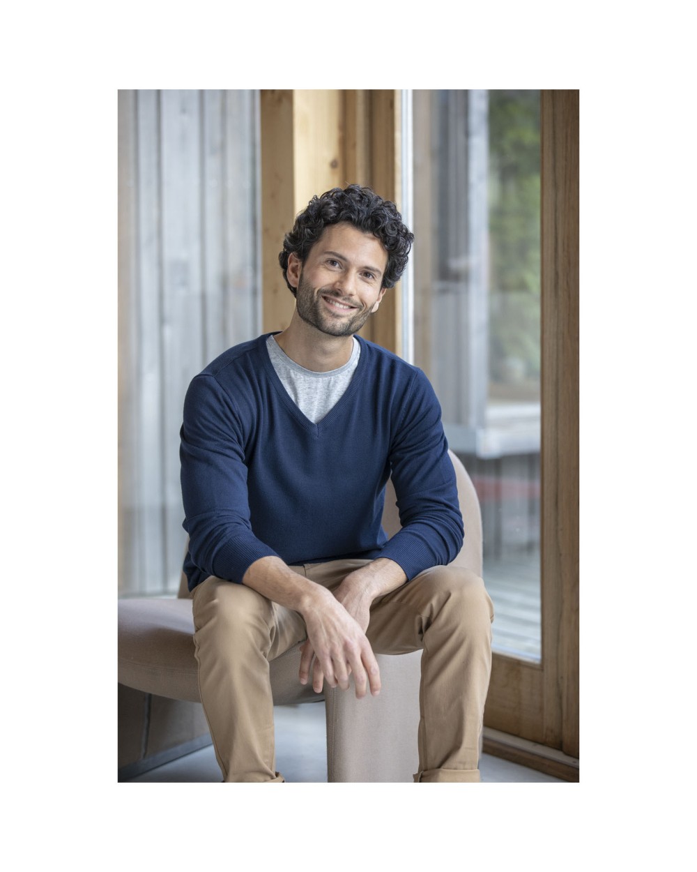 Pulls personnalisable ELEVATE Pull col en V Stanton pour homme