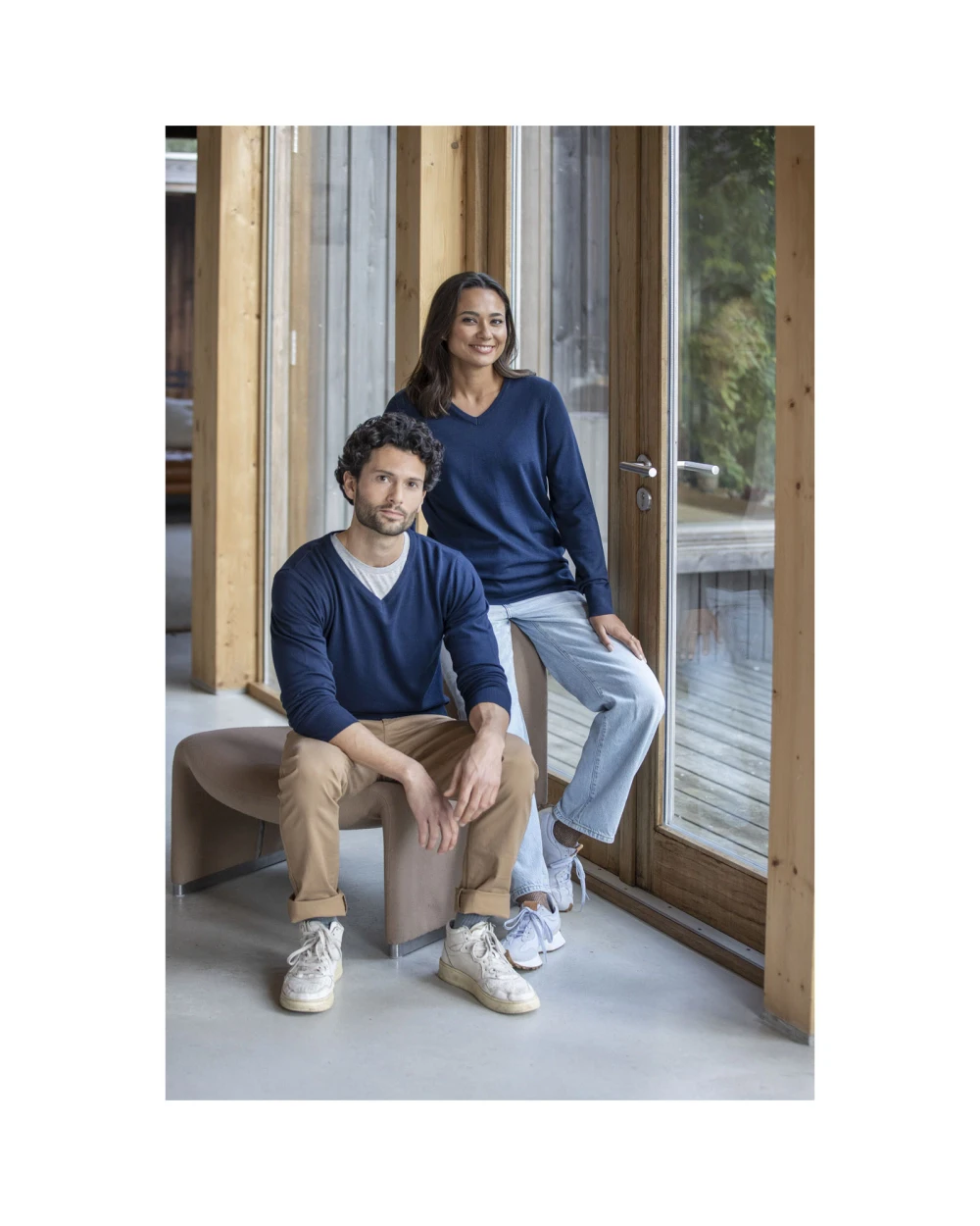 Truien ELEVATE Stanton herenpullover met v-hals voor bedrukking &amp; borduring