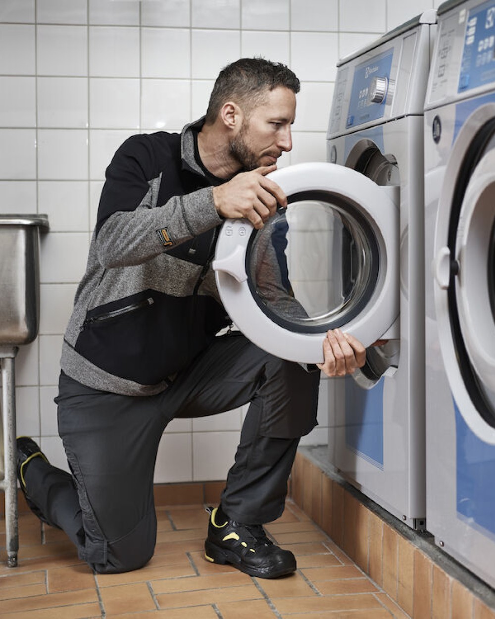 Jassen JOBMAN 5304 Jacket Spun Dye voor bedrukking &amp; borduring