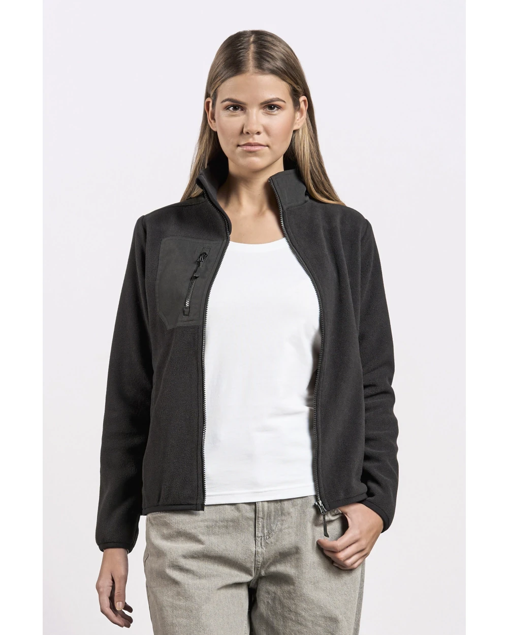 PROMODORO Women´s Canvas Fleece Jacket Polar Fleeces personalisierbar
