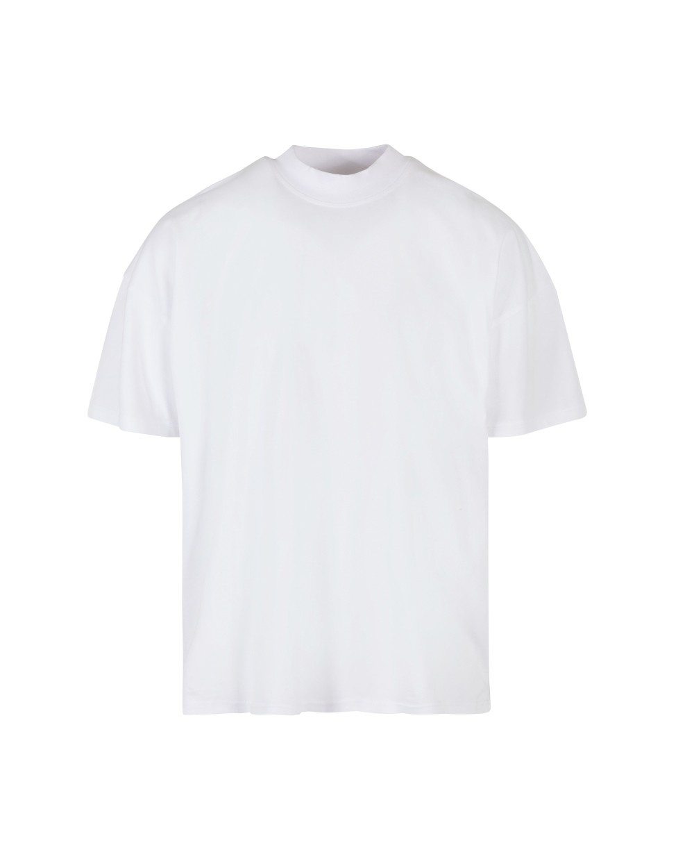 T-shirts BUILD YOUR BRAND OVERSIZED MOCK NECK TEE voor bedrukking &amp; borduring
