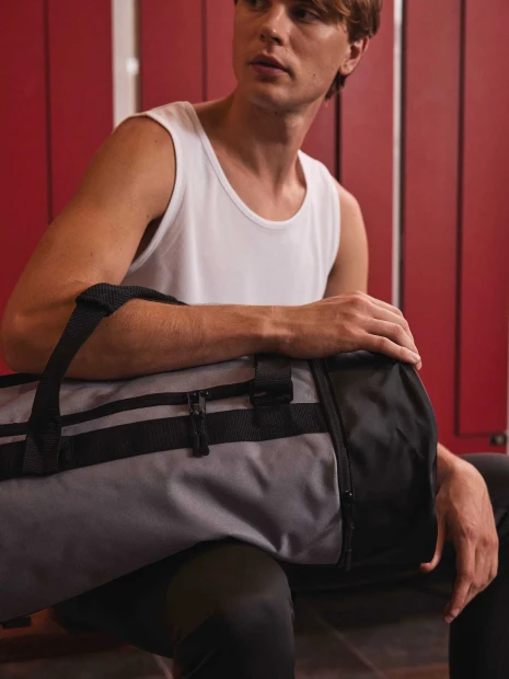Sacs & Bagagerie à personnaliser KIMOOD Sac de sport forme tube avec compartiment chaussures séparé 