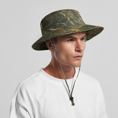 Wide Brim Camo Bucket Hat