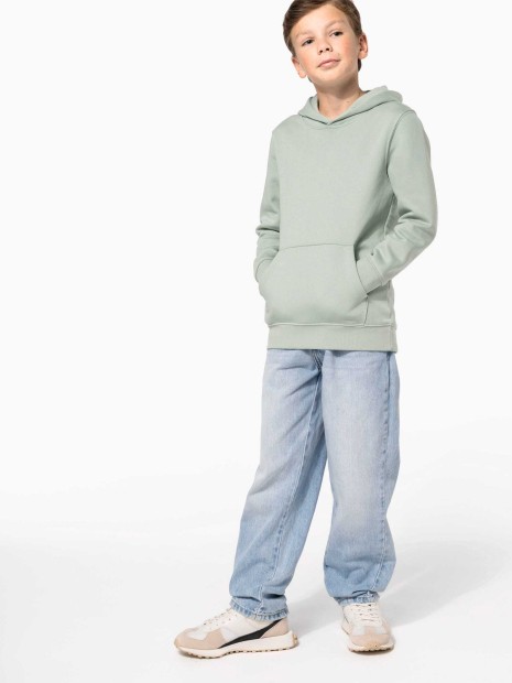 Sweat-shirts à personnaliser KARIBAN Sweat-shirt écoresponsable à capuche enfant 