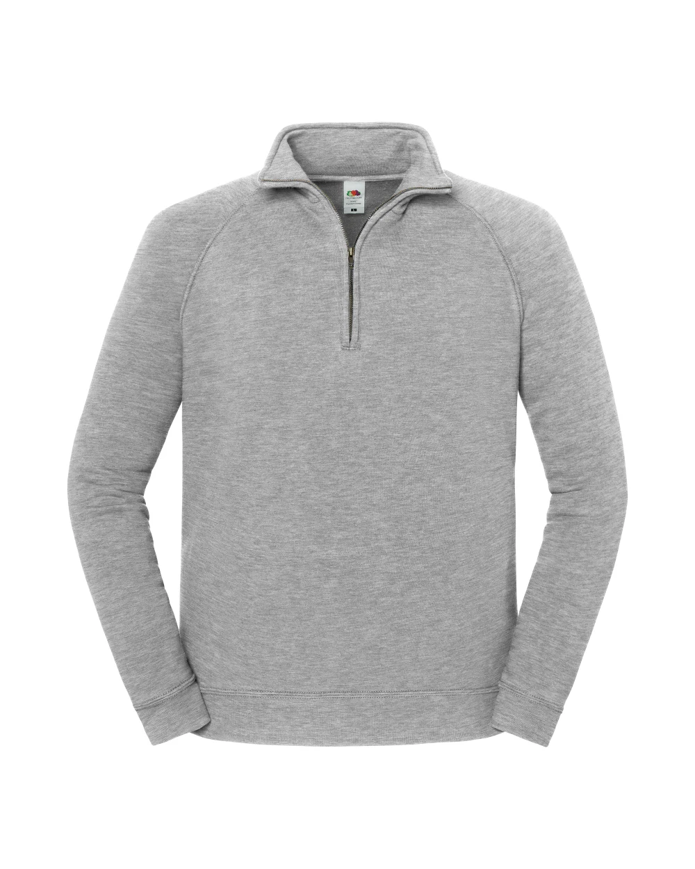 FOL Iconic Premium Herren-Sweatshirt mit Reißverschluss-Stehkragen Sweatshirts personalisierbar