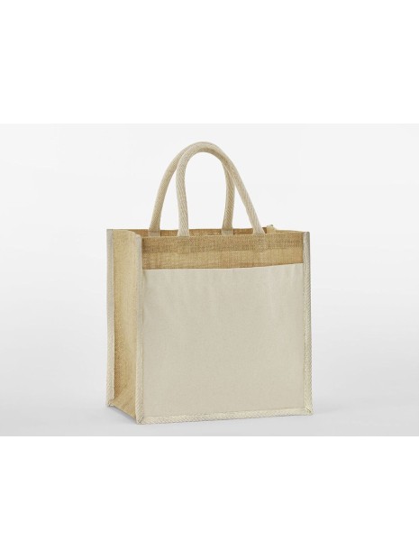 WESTFORDMILL COTTON POCKET NATURAL STARCHED JUTE MIDI TOTE /api/colors/e4673c21-e8cb-492b-aa0c-b227b8618401 personnalisable