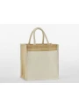 WESTFORDMILL COTTON POCKET NATURAL STARCHED JUTE MIDI TOTE /api/colors/e4673c21-e8cb-492b-aa0c-b227b8618401 personnalisable