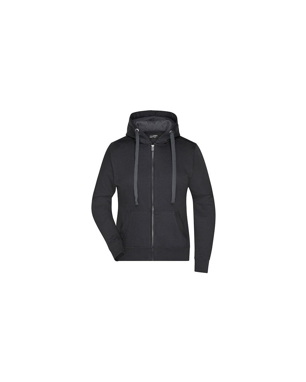 JAMES & NICHOLSON Ladies´ Hooded Jacket Sweatshirts personalisierbar