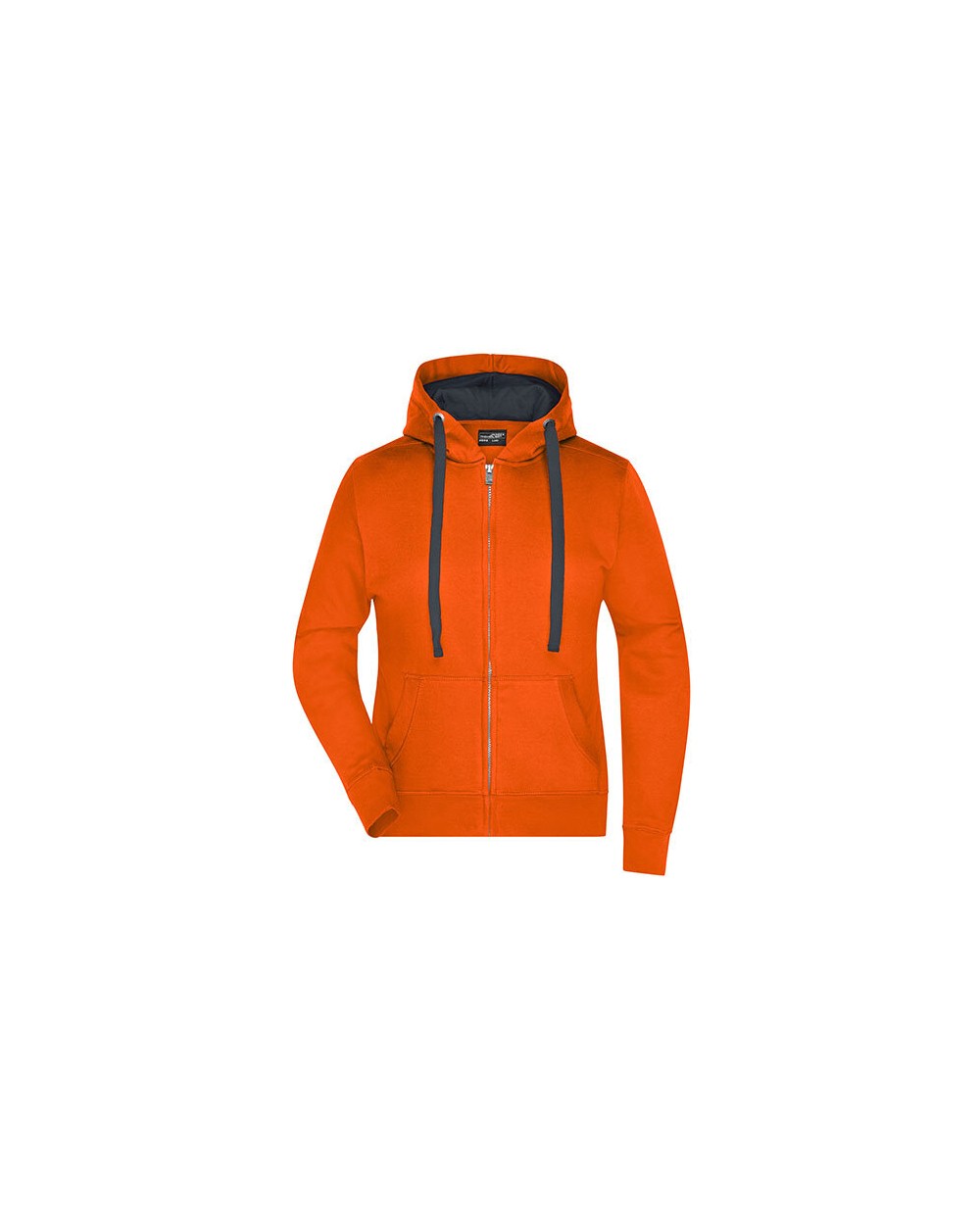 Sweaters & hoodies JAMES & NICHOLSON Ladies` Hooded Jacket voor bedrukking &amp; borduring