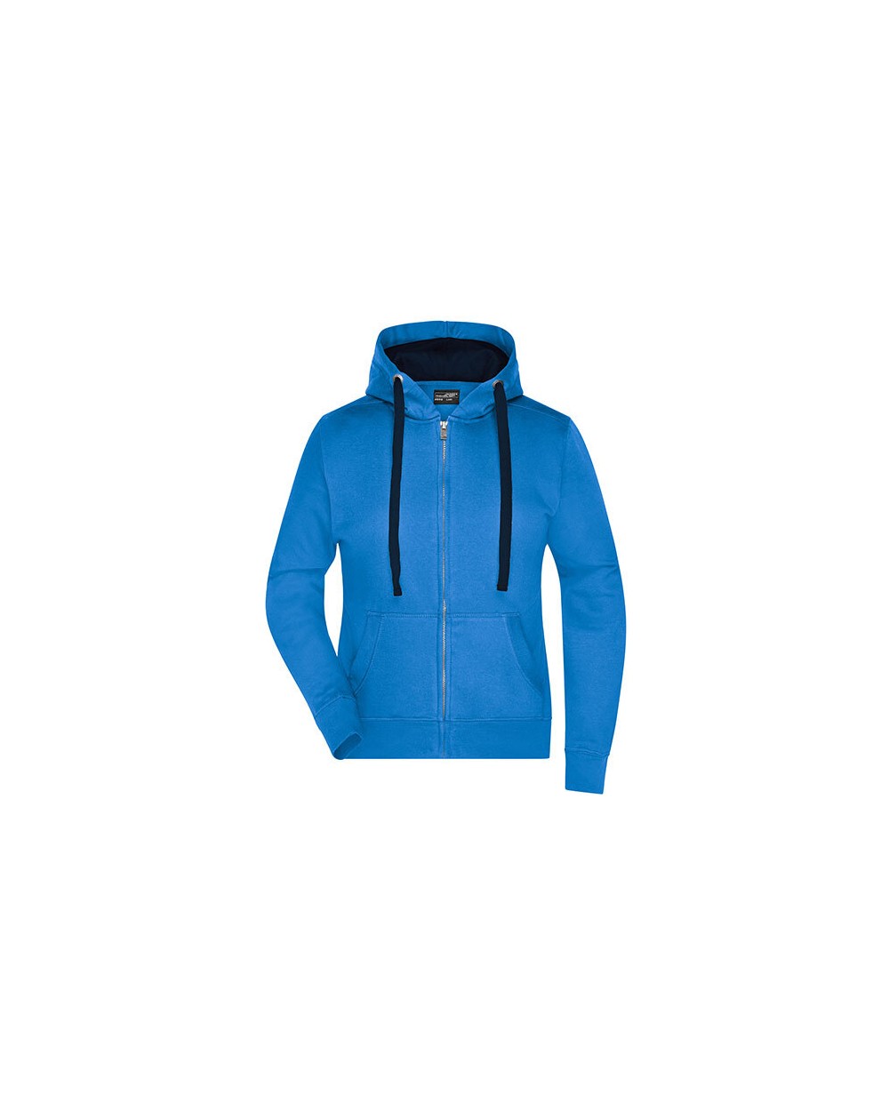 Sweaters & hoodies JAMES & NICHOLSON Ladies` Hooded Jacket voor bedrukking &amp; borduring