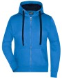 Sweaters & hoodies JAMES & NICHOLSON Ladies` Hooded Jacket voor bedrukking &amp; borduring