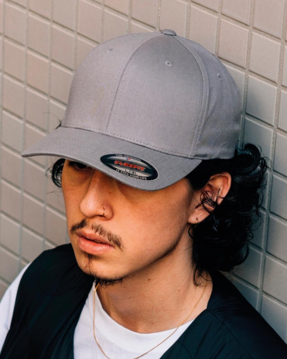 FLEXFIT V-Flexfit® Cotton Twill Cap Kappen personalisierbar