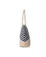 Tassen & Zakken KIMOOD Shopper van jutecanvas in marinestijl voor bedrukking &amp; borduring