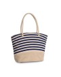 Tassen & Zakken KIMOOD Shopper van jutecanvas in marinestijl voor bedrukking &amp; borduring