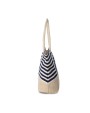 Tassen & Zakken KIMOOD Shopper van jutecanvas in marinestijl voor bedrukking &amp; borduring