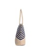 Tassen & Zakken KIMOOD Shopper van jutecanvas in marinestijl voor bedrukking &amp; borduring
