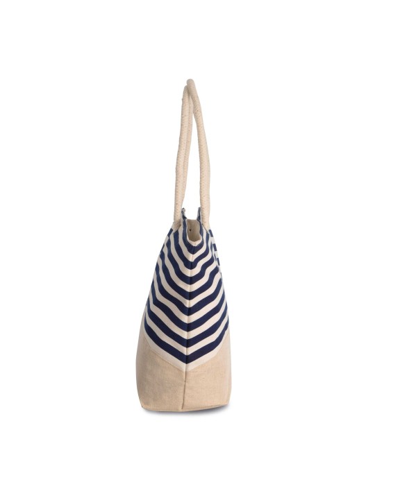 KIMOOD Jute-Shoppingtasche im marinen Stil Taschen personalisierbar