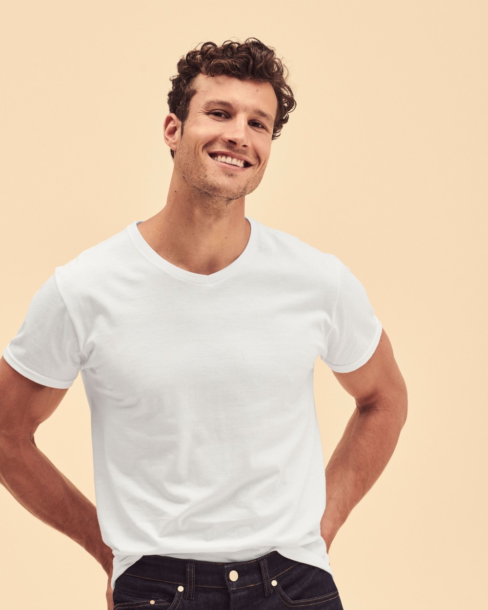 FOL ICONIC 150 V-NECK T T-Shirts personalisierbar