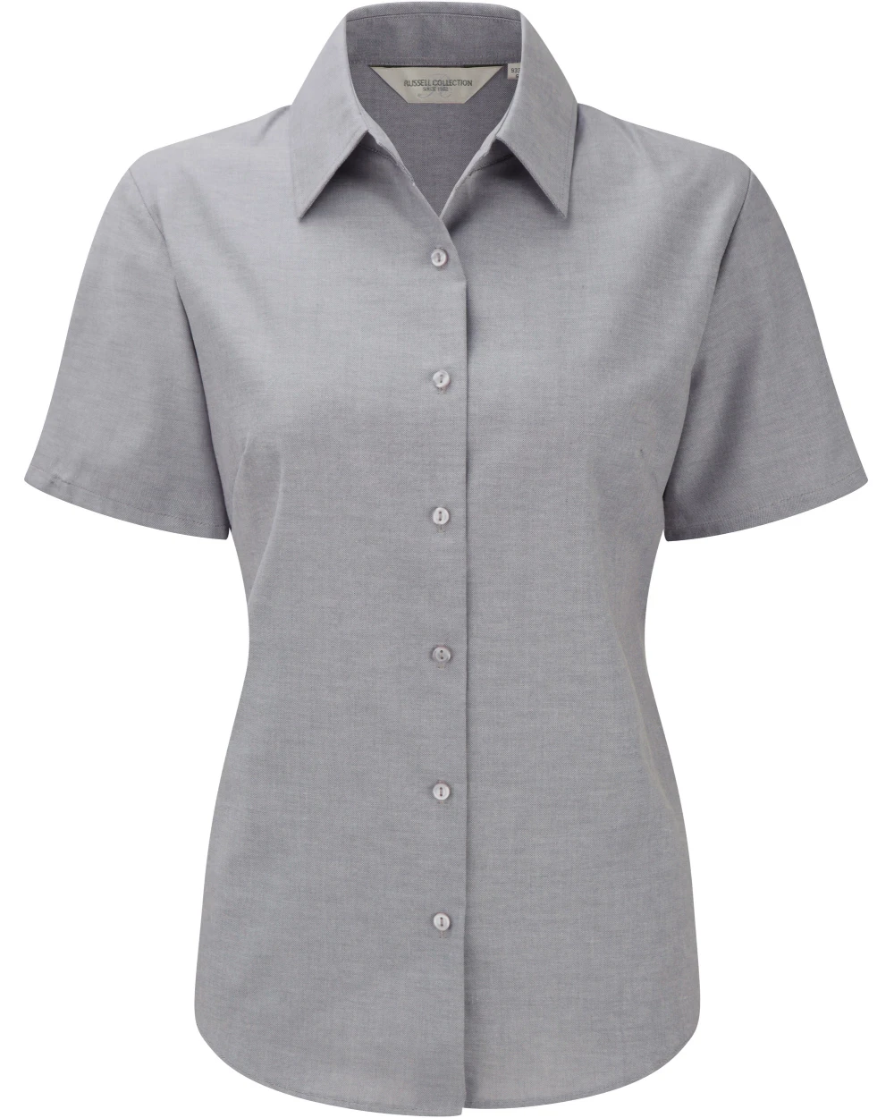 Hemden RUSSELL Ladies Short Sleeve Easy Care Oxford Shirt voor bedrukking &amp; borduring