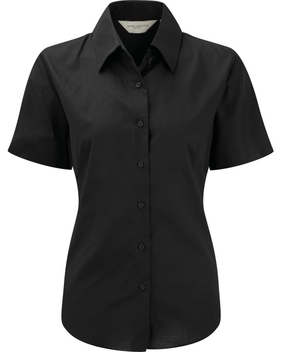 RUSSELL Ladies Short Sleeve Easy Care Oxford Shirt Hemden personalisierbar
