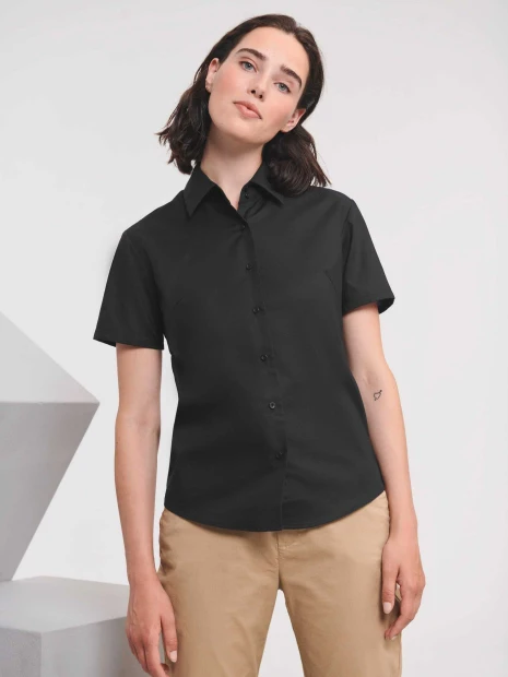 Chemises à personnaliser RUSSELL Chemise femme manches courtes Oxford 