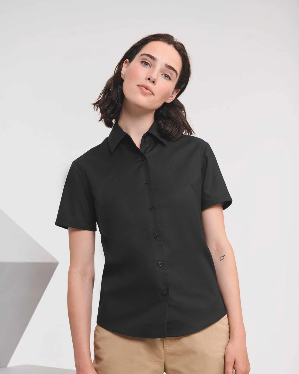 Chemises personnalisable RUSSELL Chemise femme manches courtes Oxford