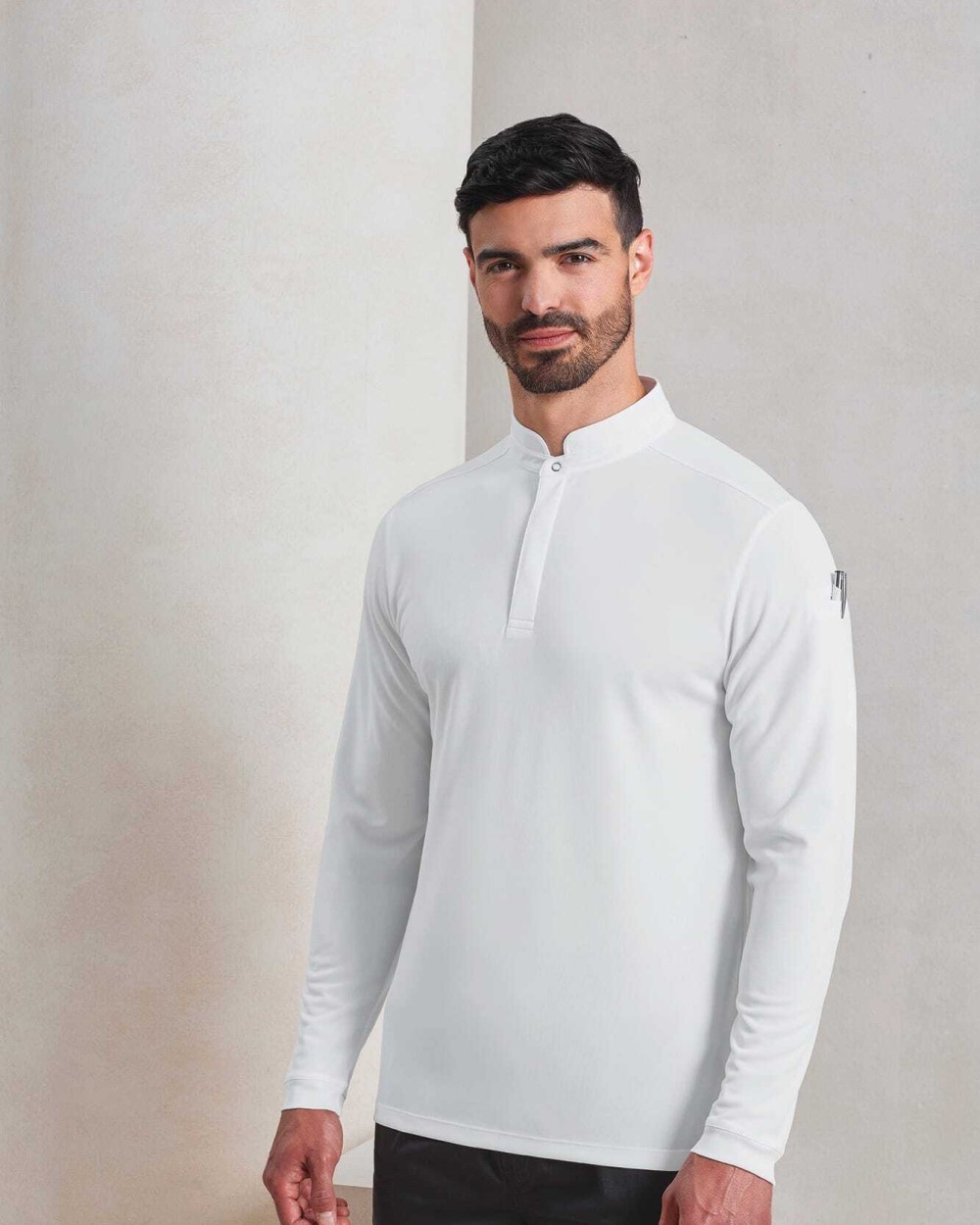 Polos personnalisable PREMIER Polo de cuisinier Coolchecker Essential à manches longues