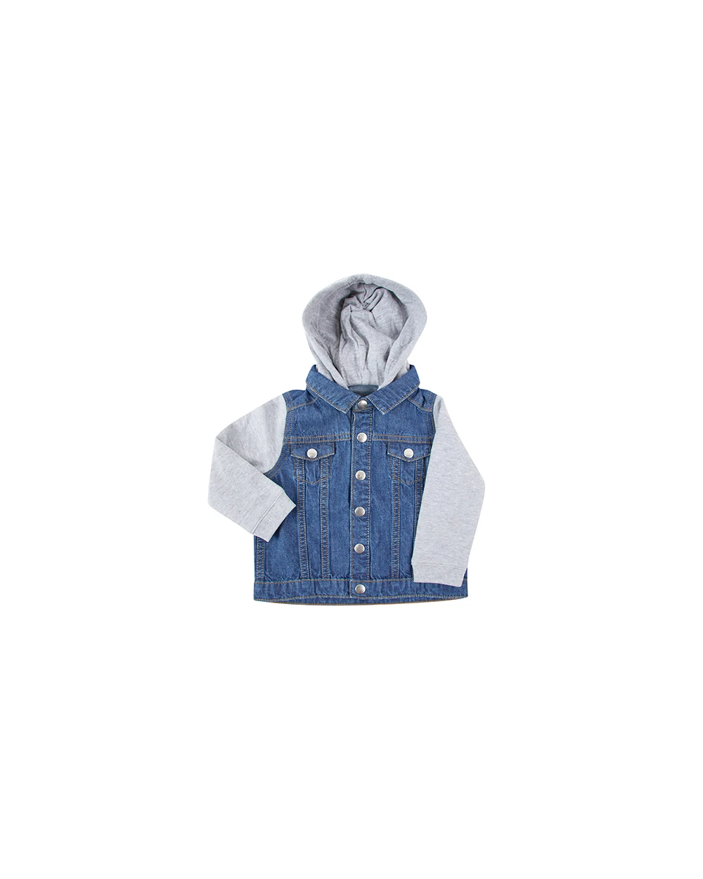 Jassen LARKWOOD Jeansjasje met capuchon voor kinderen voor bedrukking &amp; borduring