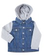 Jassen LARKWOOD Jeansjasje met capuchon voor kinderen voor bedrukking &amp; borduring