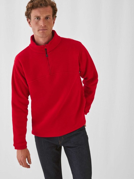 Laines polaires à personnaliser B&C Polaire col zippé Highlander+ 