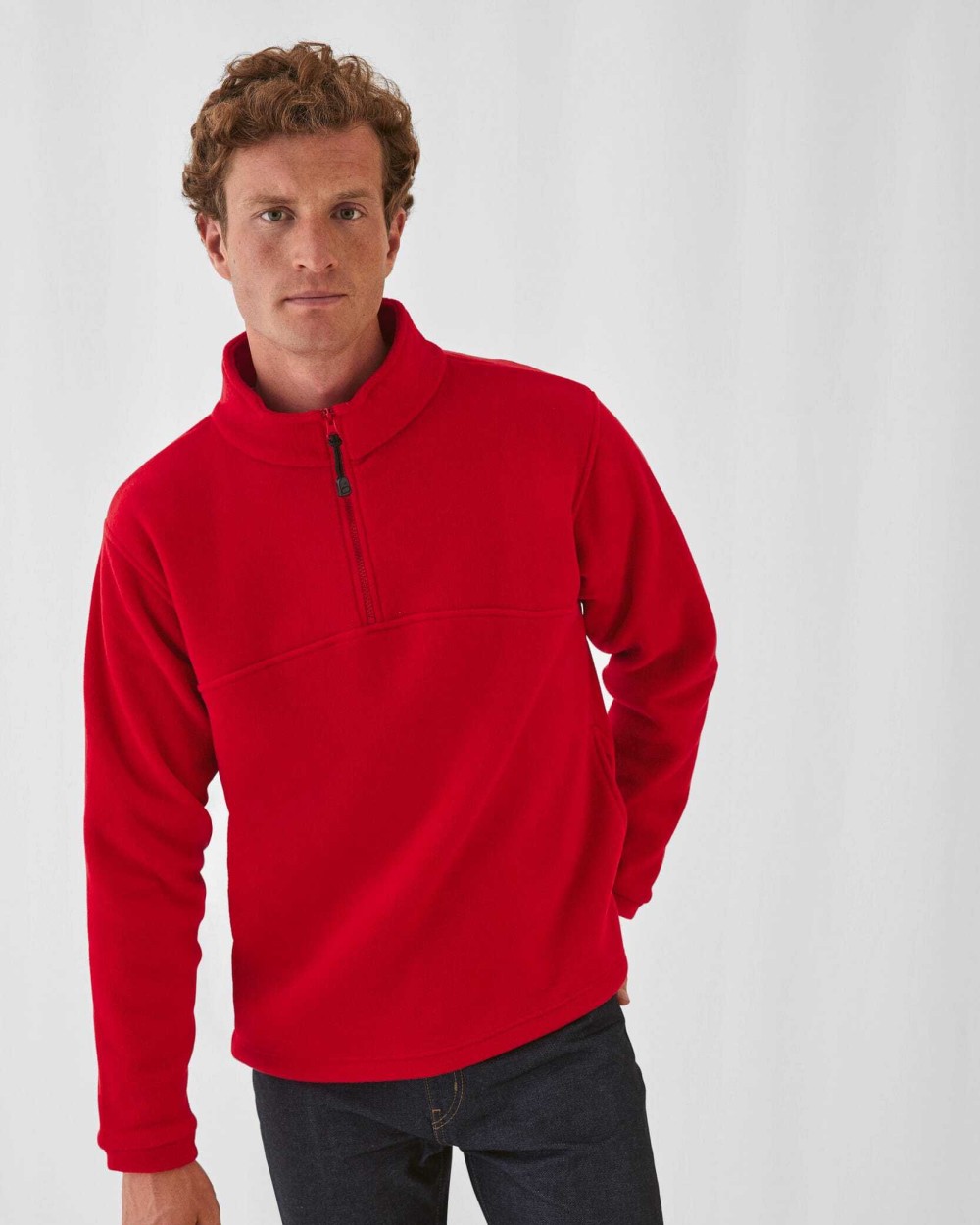 Laines polaires personnalisable B&C Polaire col zippé Highlander+
