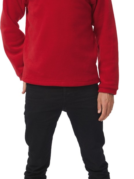 Laines polaires à personnaliser B&C Polaire col zippé Highlander+ 