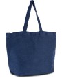 KIMOOD Große Jute-Baumwoll-Tasche mit Innenfutter Tote Bags personalisierbar