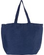 KIMOOD Große Jute-Baumwoll-Tasche mit Innenfutter Tote Bags personalisierbar