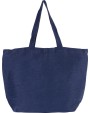 KIMOOD Große Jute-Baumwoll-Tasche mit Innenfutter Tote Bags personalisierbar