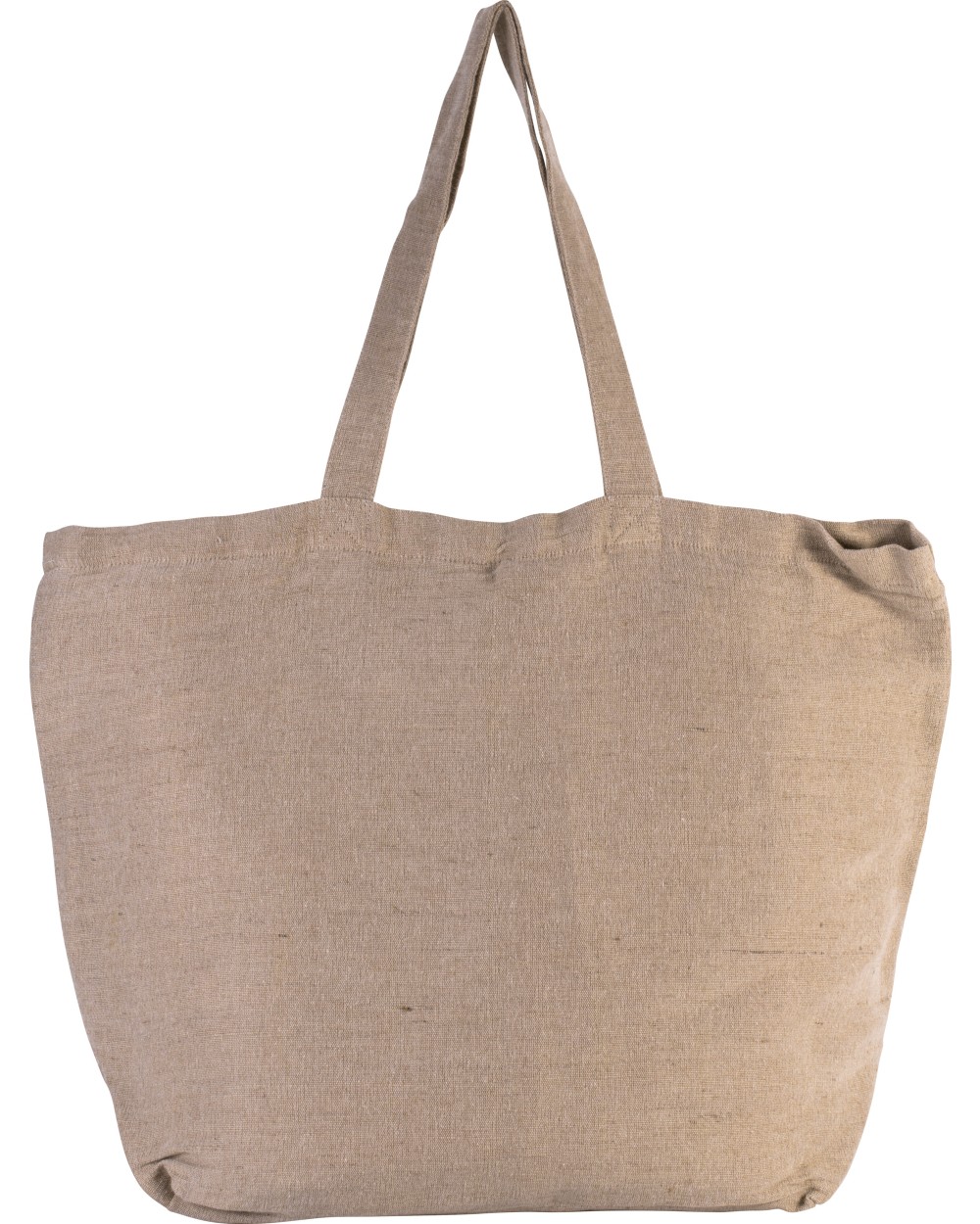 Tote bags KIMOOD Grote tas van jute/katoen met binnenvoering voor bedrukking &amp; borduring