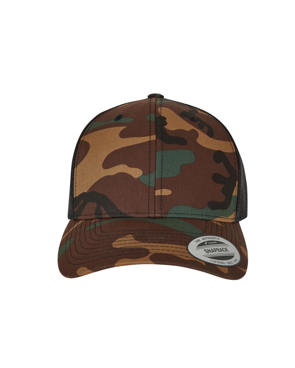 FLEXFIT RETRO TRUCKER CAMO Kappen personalisierbar