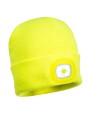 Bonnets personnalisable PORTWEST Bonnet Beanie avec LED rechargeable