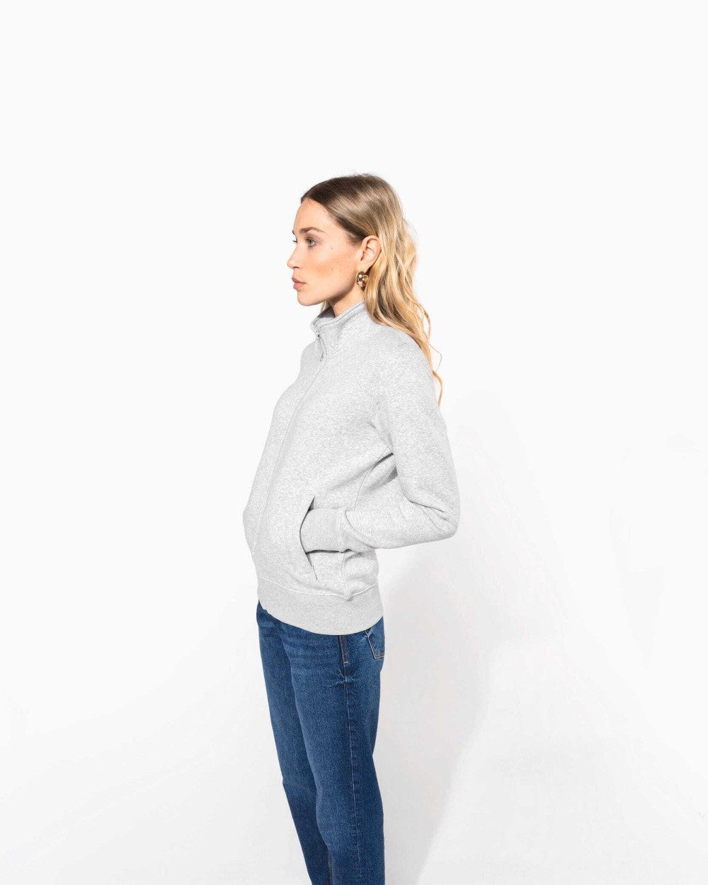 Sweat-shirts personnalisable KARIBAN Veste molleton gratté femme