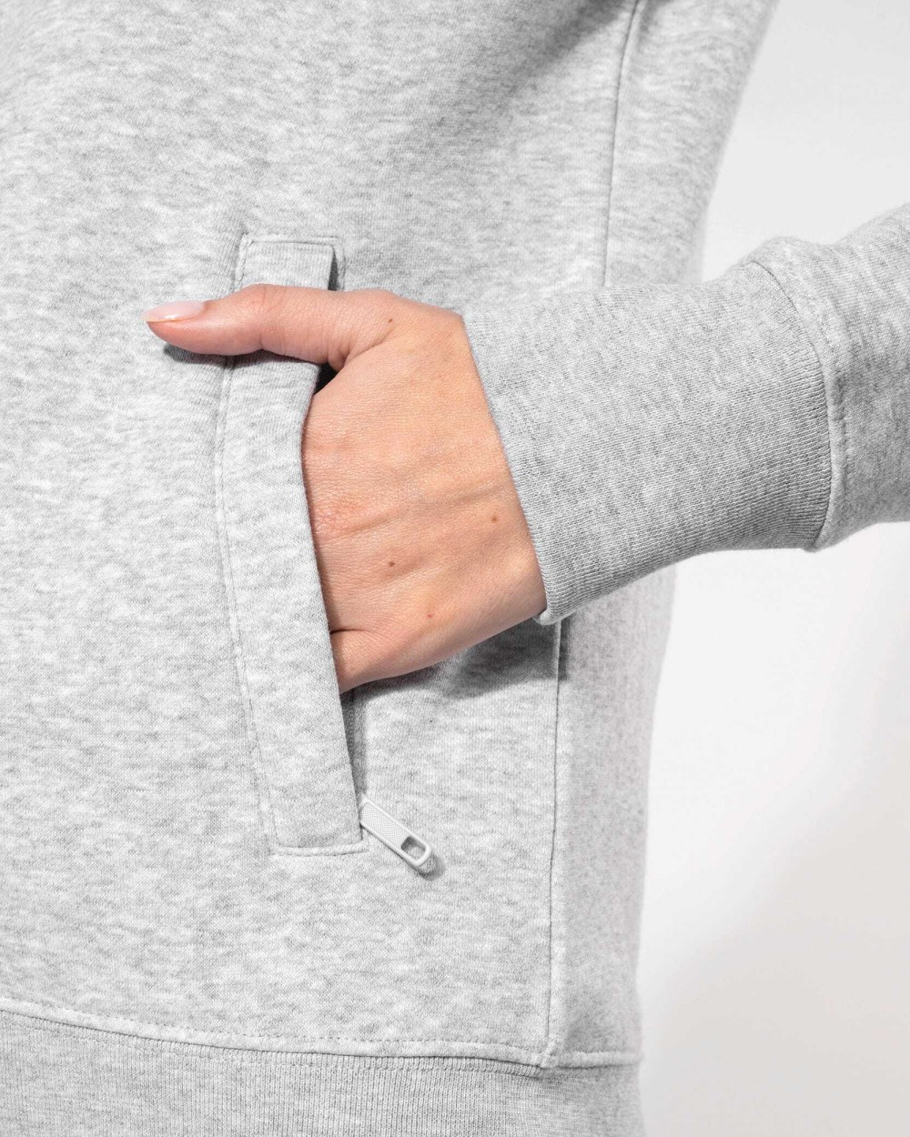 Sweat-shirts personnalisable KARIBAN Veste molleton gratté femme