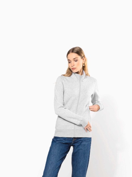 Sweat-shirts à personnaliser KARIBAN Veste molleton gratté femme 