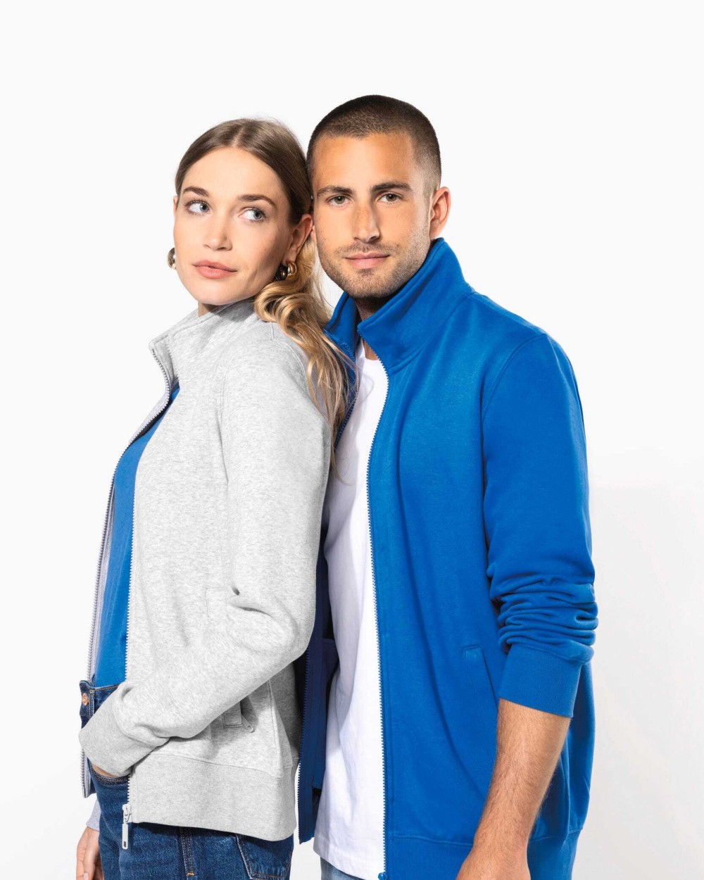 Sweat-shirts personnalisable KARIBAN Veste molleton gratté femme