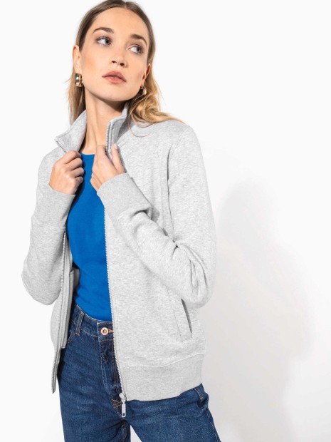 Sweat-shirts à personnaliser KARIBAN Veste molleton gratté femme 